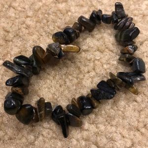 Brown/Black beaded bracelet (#368)